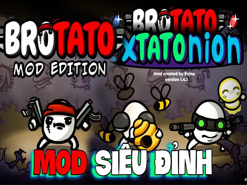Phiên bản Brotato Mod Apk sở hữu tính năng nào?