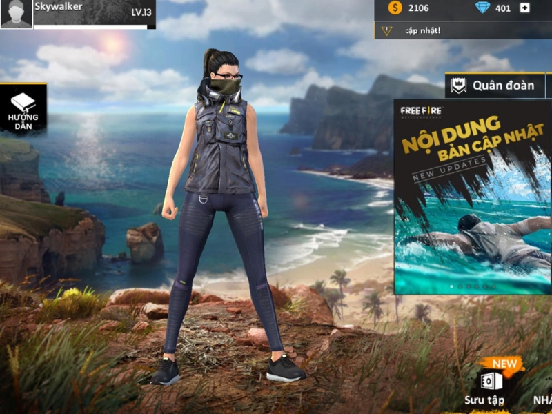 Hệ thống nhân vật đa dạng trong Hack Free Fire