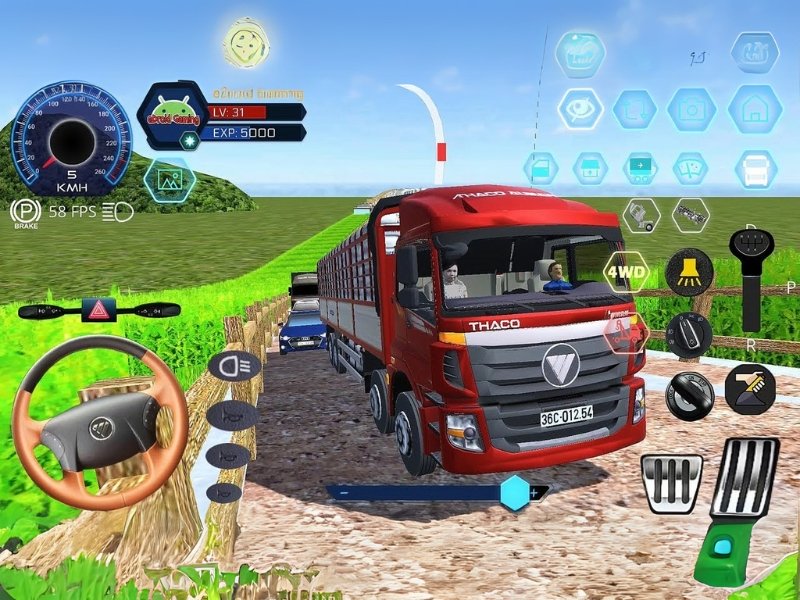 Hệ thống xe tải đa dạng trong Truck Simulator Vietnam Mod Apk