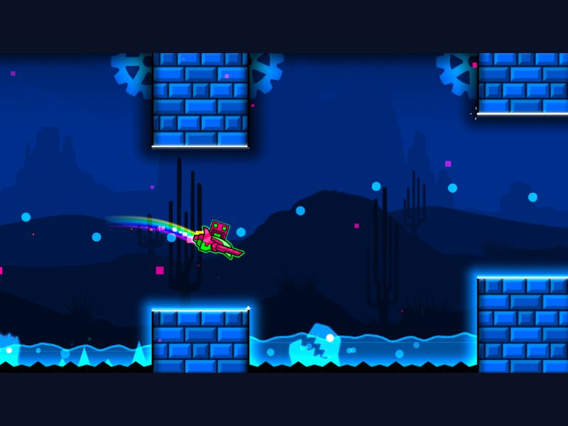 Lối chơi đơn giản trong Geometry Dash SubZero