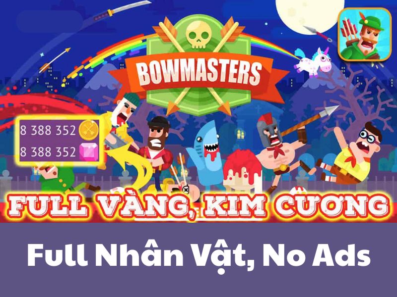 Tính năng Mod có trong Hack Bowmasters v9.1.3