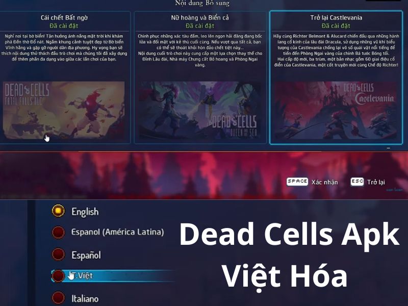 Việt hóa trong Dead Cells Apk