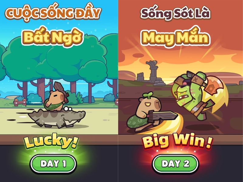 Khám phá thế giới bí ẩn trong Capybara Go