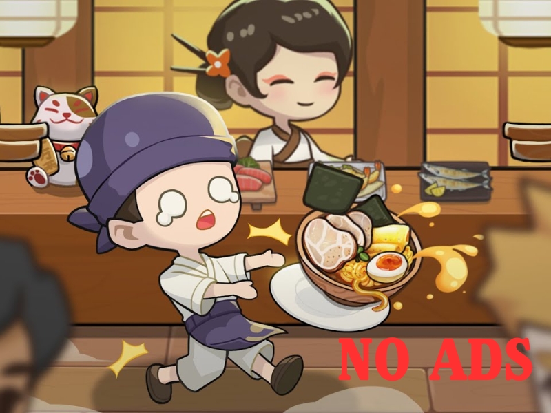 Không quảng cáo với Hack Tiệm Sushi Mơ Ước 
