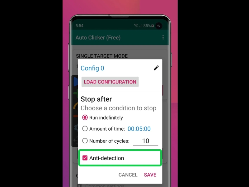 Mở khoá tài khoản Pro với Auto Click APK