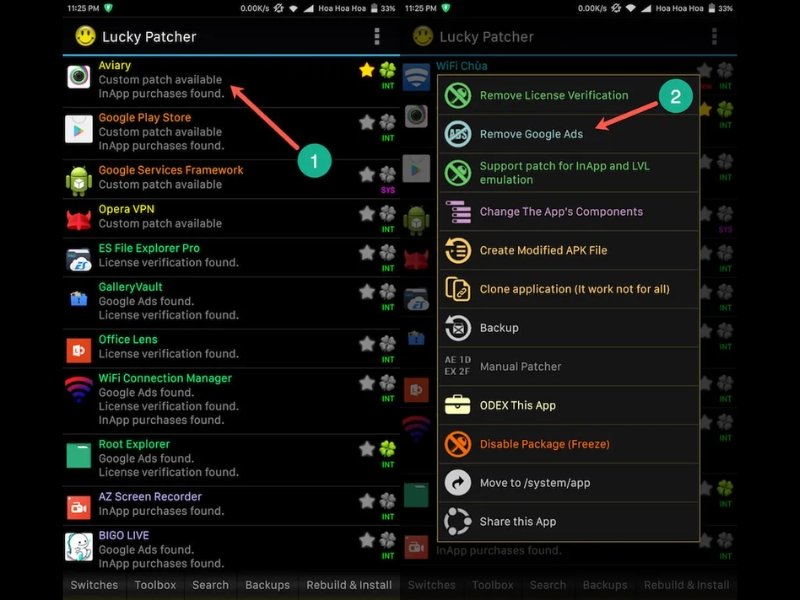 Xóa Hoặc Chặn Quảng Cáo với Lucky Patcher APK